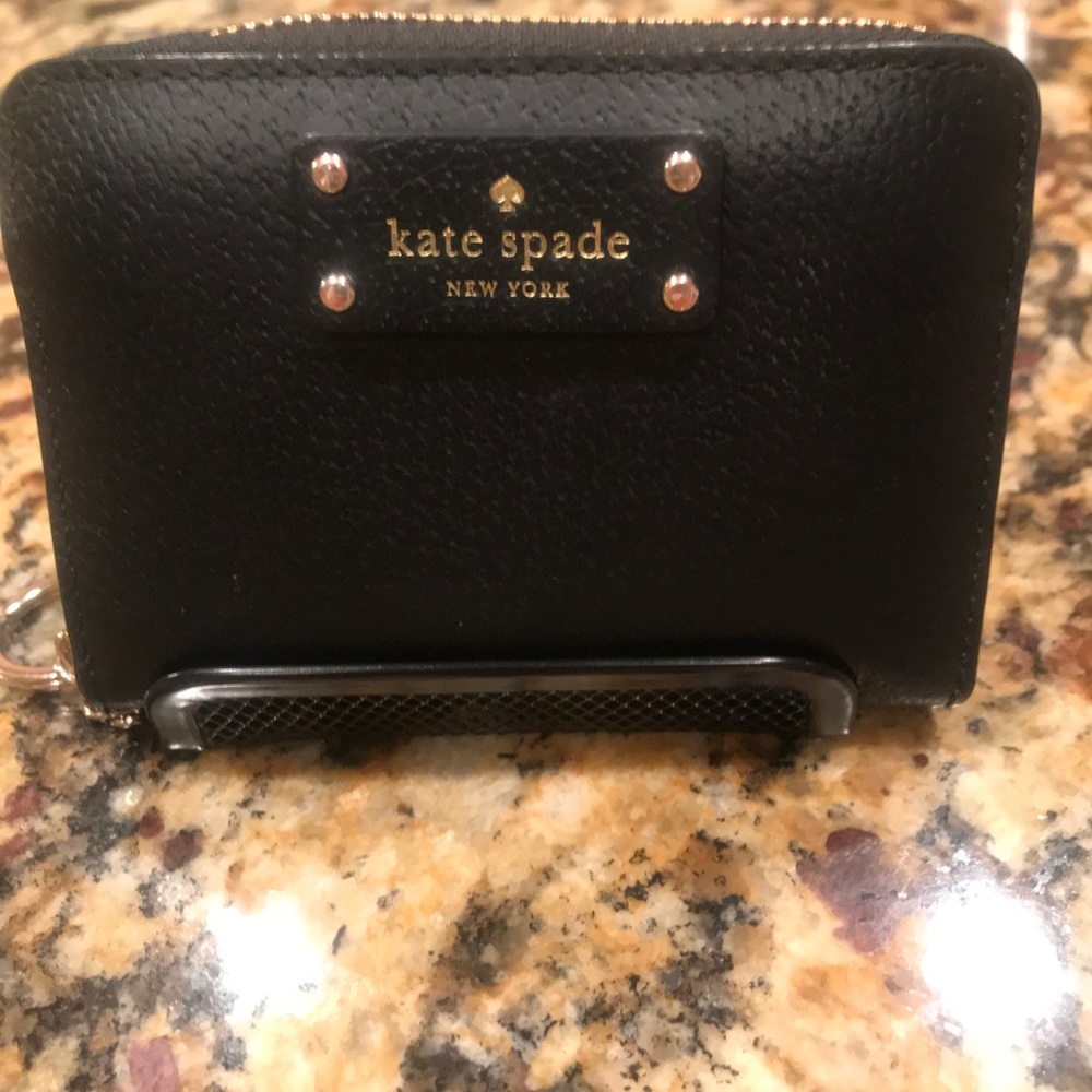 Kate Spade Black Wallet Key Chain